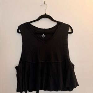 Free People Movemet Black Sleeveless Top size M